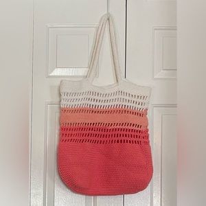 Handmade crochet hand bag purse